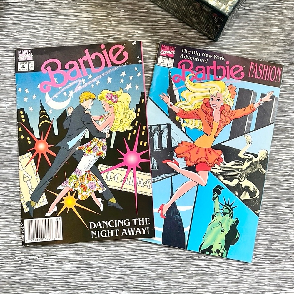 Two Vintage Barbie Comics